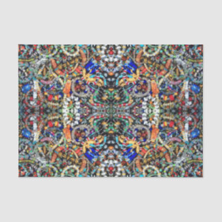 宝石で飾られた万華鏡のように千変万化するパターン#2のティッシュペーパー 薄葉紙