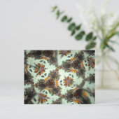 宝石で飾られた万華鏡27 ポストカード (スタンド正面)