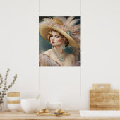 宝石で飾られた優雅さ ポスター (キッチン)