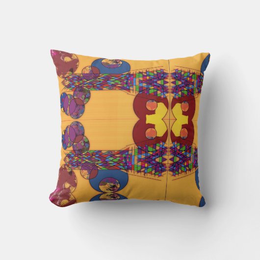 宝石で飾られた地平線 クッション (正面)