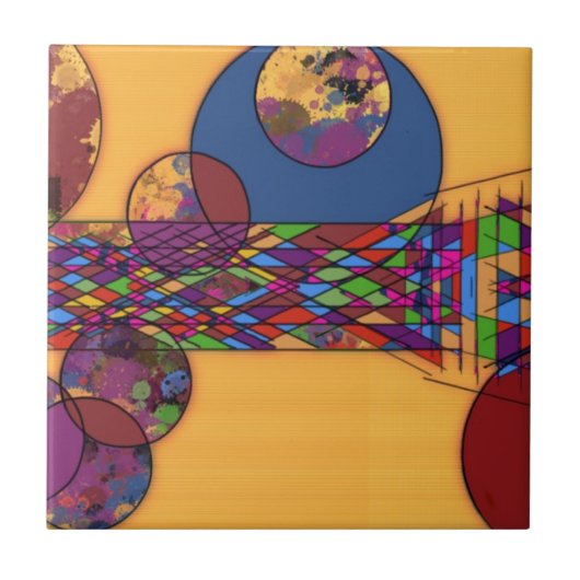 宝石で飾られた地平線 タイル (正面)