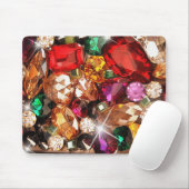 宝石で飾られた宝石の輝きの宝石色 マウスパッド (マウス)
