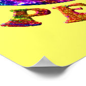 宝石で飾られた平和ポスター ポスター (角)