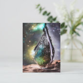 宝石で飾られた抽象芸術の宇宙 ポストカード (スタンド正面)