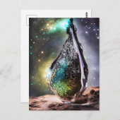 宝石で飾られた抽象芸術の宇宙 ポストカード (正面/裏面)