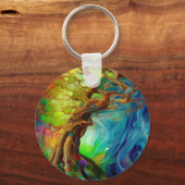 宝石で飾られた木 キーホルダー (裏面)