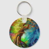 宝石で飾られた木 キーホルダー (裏面)