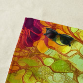 宝石で飾られた木 ビーチタオル (インサイチュ)