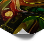 宝石で飾られた生命の木 ポスター (角)