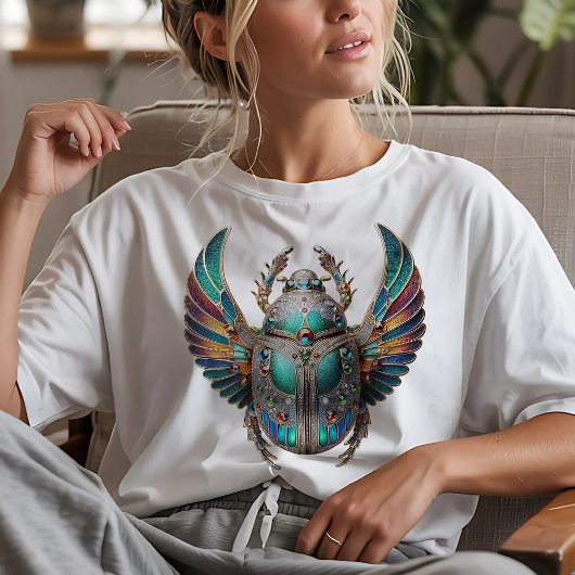 宝石で飾られた甲虫 Tシャツ