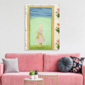 宝石で飾られた短剣を持つ少年の立ち上がり姿 キャンバスプリント (インサイチュ (リビング))