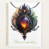 宝石で飾られた自分の火のオペルを作成 プランナー手帳 (正面)