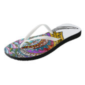 宝石で飾られた象、スリムなストラップ ビーチサンダル (アングル)