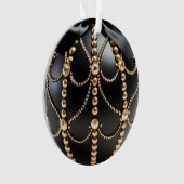 宝石で飾られた3d オーナメント (正面)