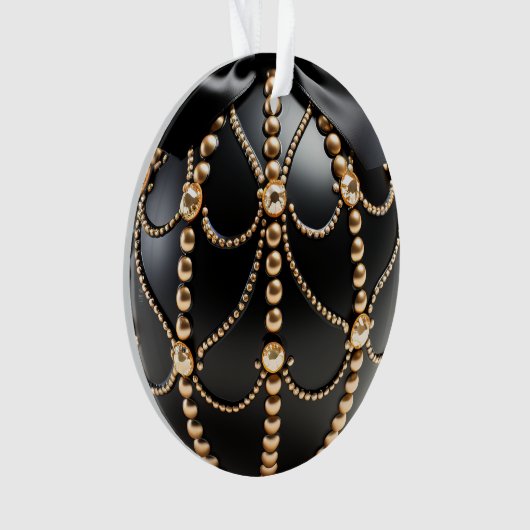 宝石で飾られた3d オーナメント (正面)