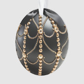 宝石で飾られた3d オーナメント (正面)