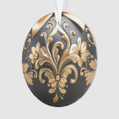 宝石で飾られた3d オーナメント (正面)