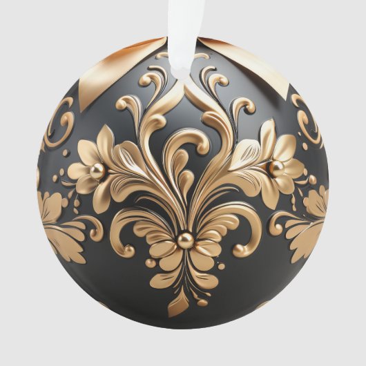 宝石で飾られた3d オーナメント (正面)