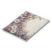 宝石で飾られた ノートパッド (回転)