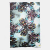 宝石で飾られたKaleidescope 11 キッチンタオル (縦)