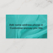 宝石で飾られる及びラインストーンのフェイクな宝石名刺 名刺 (裏面)