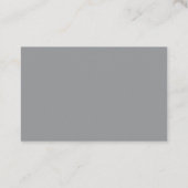 宝石とオレンジ色の輝くバラ付き名刺 名刺 (裏面)