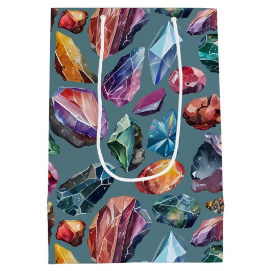 宝石とクリスタルジュエルトーン ミディアムペーパーバッグ (裏面)