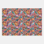 宝石とクリスタルジュエルトーン ラッピングペーパーシート (正面3)