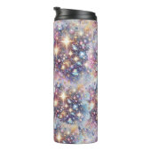 宝石とグリッター、紫の青とピンク タンブラー (回転右)