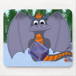 宝石とドラゴンの12月マウスパッド マウスパッド
