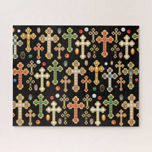 宝石と出芽したクロスフェイクス ジグソーパズル (横)