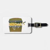 宝石と剣を持つ海賊の宝箱 ラゲッジタグ (正面横)