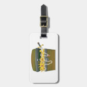 宝石と剣を持つ海賊の宝箱 ラゲッジタグ (正面縦)