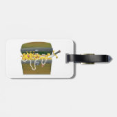 宝石と剣を持つ海賊の宝箱 ラゲッジタグ (裏面横)