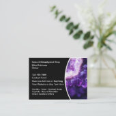 宝石と形而上学的ショップの名刺 名刺 (スタンド正面)