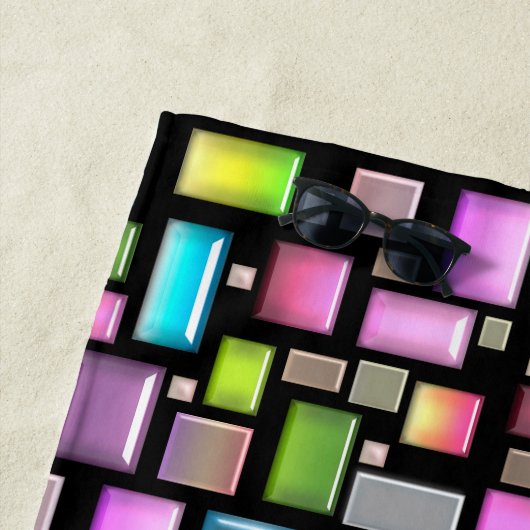 宝石と真珠の母貝 ビーチタオル (インサイチュ)