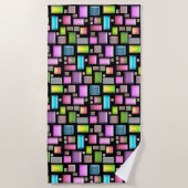 宝石と真珠の母貝 ビーチタオル (正面)