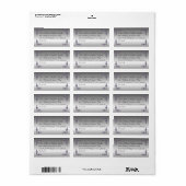 宝石と紫結婚玉の住所 ラベル (フルシート)