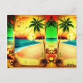 宝石のあるカスタマイズ可能な光沢のあるデザイン ポストカード (裏面)