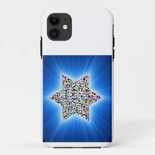 宝石のあるダビデの星 Case-Mate iPhoneケース (裏面)