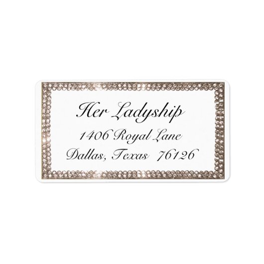 宝石のような住所 シール (正面)