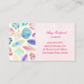 宝石のイラスト 横型 名刺 (裏面)