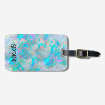 宝石のオパール荷物タグ