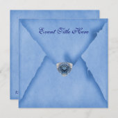 宝石のカスタムパーティー招待状 招待状 (正面/裏面)