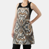 宝石のキラキラした花柄 エプロン (インサイチュ)