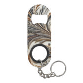 宝石のキラキラした花柄 キーホルダー栓抜き (裏面)