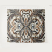 宝石のキラキラした花柄 タペストリー (正面(横))