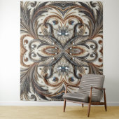 宝石のキラキラした花柄 タペストリー (インサイチュ)