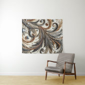 宝石のキラキラした花柄 タペストリー (インサイチュ(横))