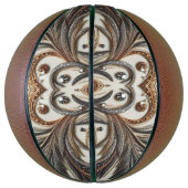 宝石のキラキラした花柄 バスケットボール (縦)